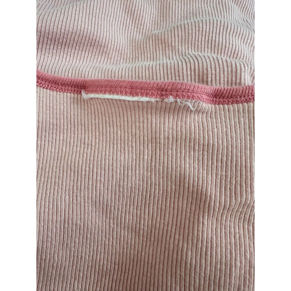 Vintage Y2K Coca-Cola Distressed Graphic Pink Lace Trim Baby Tank Top size XS - Picture 3 of 9